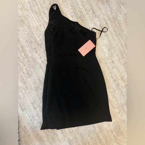 BHLDN one shoulder mini dress - Picture 3 of 7
